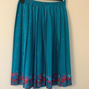 vintage leslie fay midi skirt